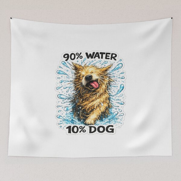 Item preview, 90 Percent Water 10 Percent Dog Golden Retriever Funny Splash designed and sold by chattsuede.
