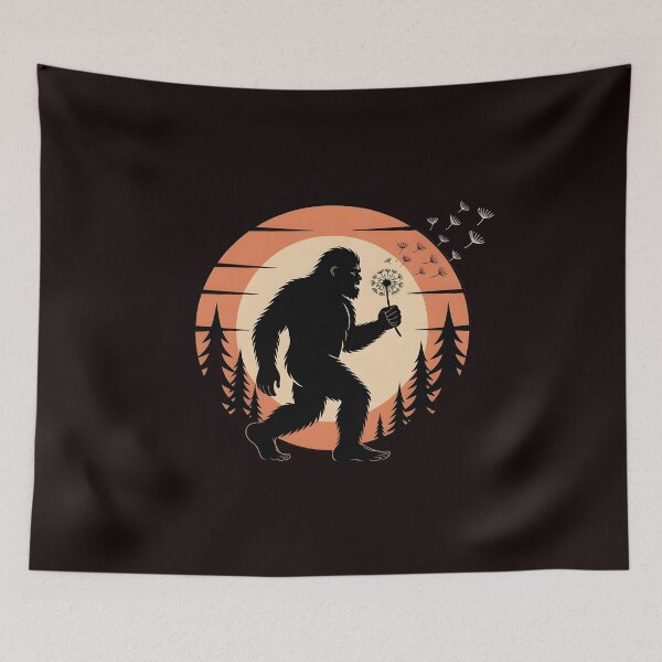 Item preview, Bigfoot Blowing Dandelion – Sasquatch Blowing Wishes Nature Lover Design designed and sold by Redgiant87x.