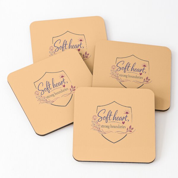 Item preview, Soft Heart Strong Boundaries human Empowerment Self Love Quote design designed and sold by Soft Strength Studio.