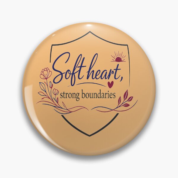 Item preview, Soft Heart Strong Boundaries human Empowerment Self Love Quote design designed and sold by Soft Strength Studio.
