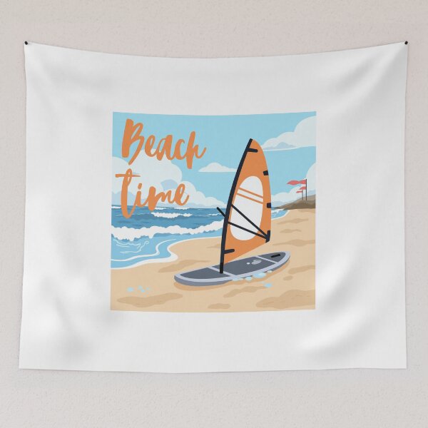 Item preview, Beach Time Windsurfer designed and sold by BritishDelights.