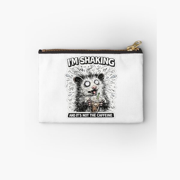Item preview, Shaking Not Caffeine Opossum Coffee Humor designed and sold by chattsuede.