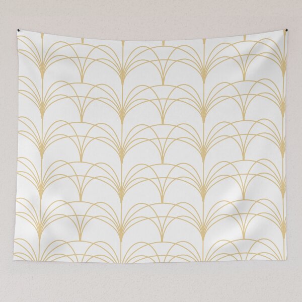Item preview, Elegant Golden Art Deco Fan Pattern designed and sold by a-mine.