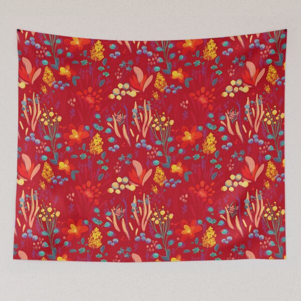 Item preview, Tropical red neon garden designed and sold by Elisa Moriconi.