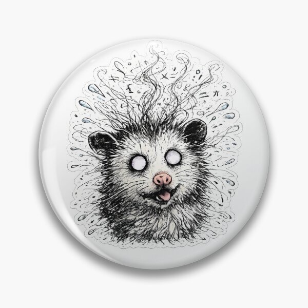 Item preview, Overstimulated Opossum Brain Chaos designed and sold by chattsuede.