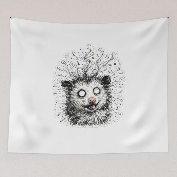 Item preview, Overstimulated Opossum Brain Chaos designed and sold by chattsuede.
