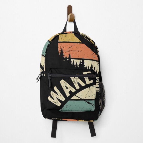 Item preview, WAKE 'N LAKE Retro Wakeboarding Lake Water Sports designed and sold by snowry.