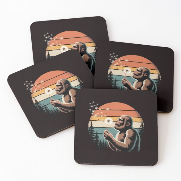 Item preview, Bigfoot Blowing Dandelion – Magical Cryptid Forest Illustration designed and sold by Redgiant87x.