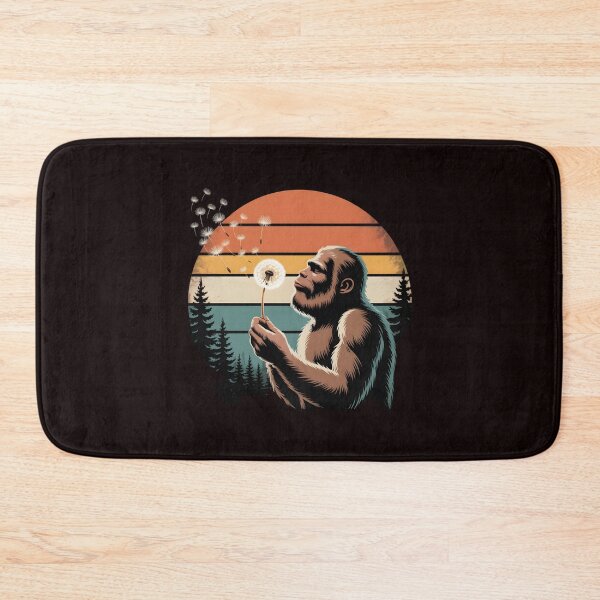 Item preview, Bigfoot Blowing Dandelion – Magical Cryptid Forest Illustration designed and sold by Redgiant87x.