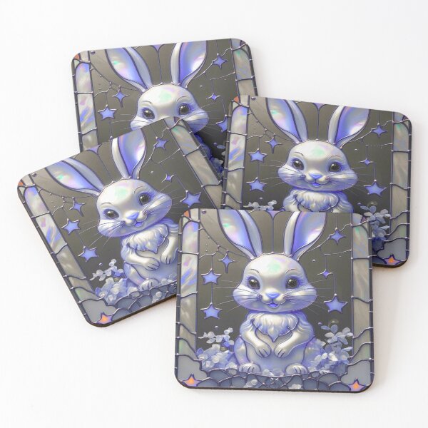 Item preview, Stained Glass Moon Hare Serenity designed and sold by BriSher.