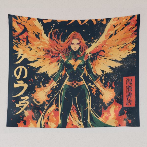 Item preview, Phoenix Force Vintage Poster  designed and sold by AnimeArsenalPrints.