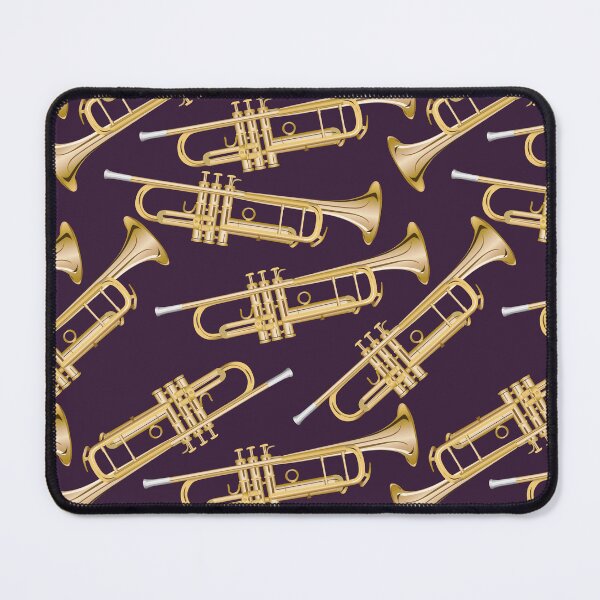 Item preview, trumpet on dark plum purple designed and sold by kobyakov.