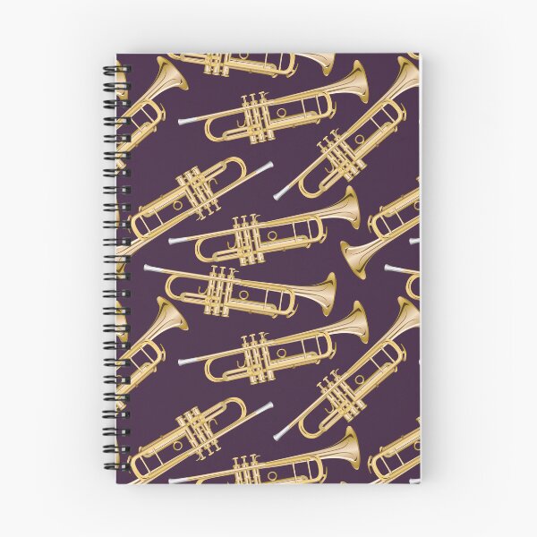Item preview, trumpet on dark plum purple designed and sold by kobyakov.