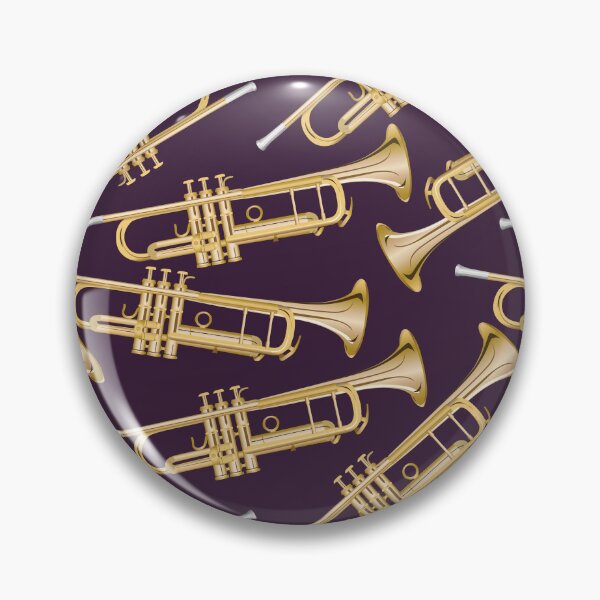 Item preview, trumpet on dark plum purple designed and sold by kobyakov.