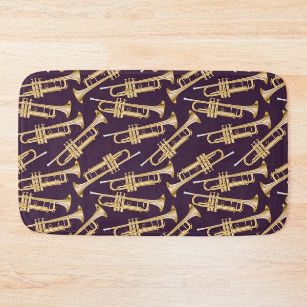 Item preview, trumpet on dark plum purple designed and sold by kobyakov.