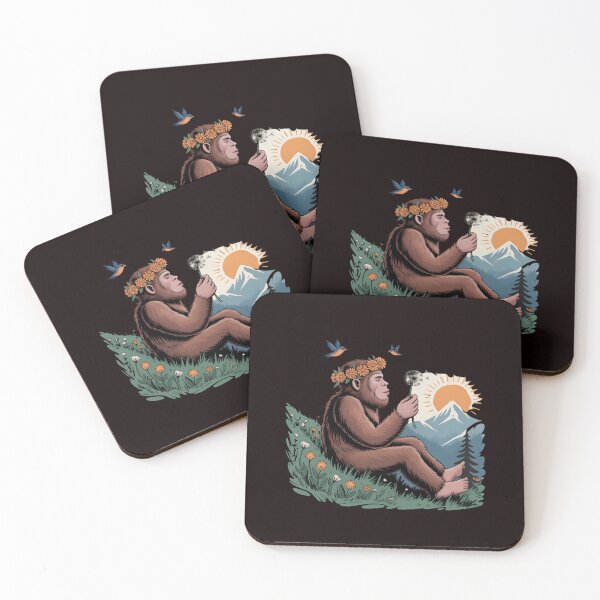 Item preview, Bigfoot Blowing Dandelion – Peaceful Sasquatch Nature Art designed and sold by Redgiant87x.