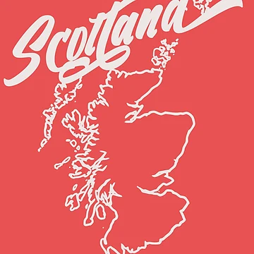 Artwork thumbnail, Scotland Map by Son Of The Fox