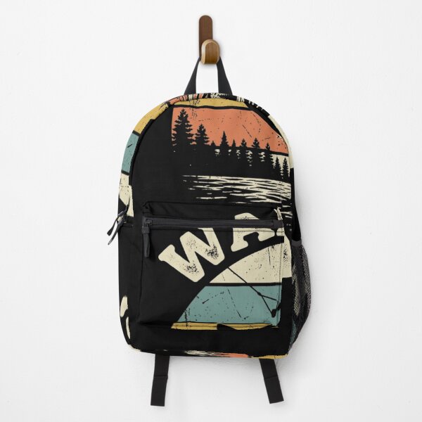 Item preview, WAKE 'N LAKE Retro Wakeboarding Lake Life Design designed and sold by snowry.