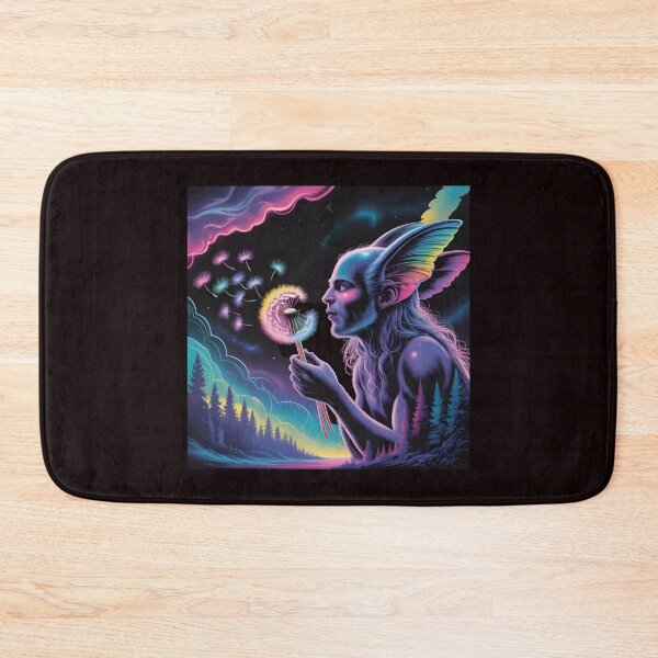 Item preview, Bigfoot Blowing Dandelion – Cryptid Lover Woodland Graphic designed and sold by Redgiant87x.