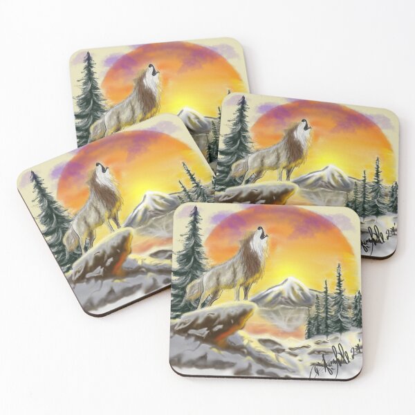 Item preview, Wild Spirit Howling Over Frozen Peaks designed and sold by Kilted Bro Design Co..