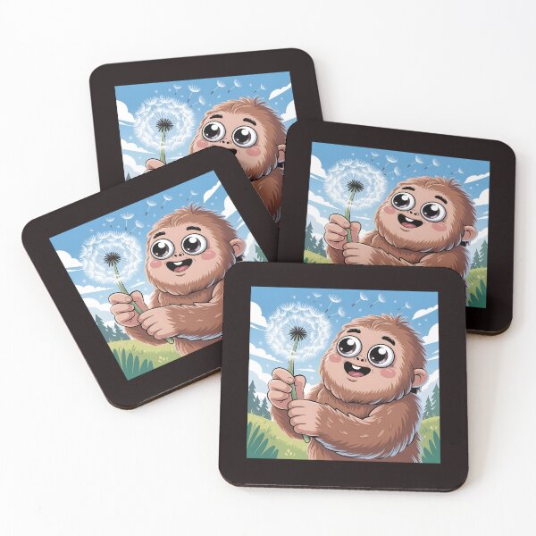 Item preview, Bigfoot Blowing Dandelion – Dreamy Sasquatch Cryptid Gift Idea designed and sold by Redgiant87x.