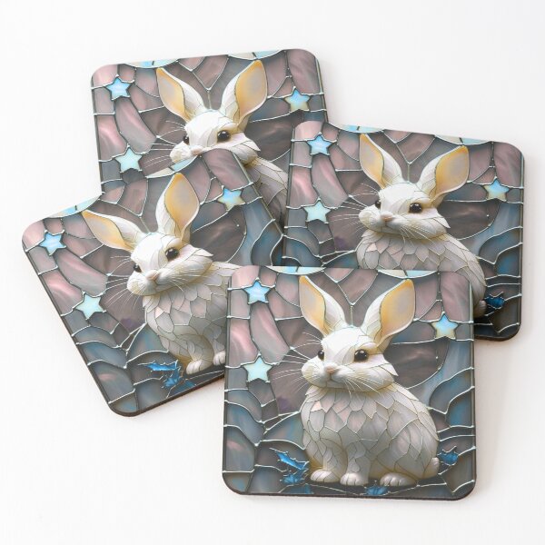 Item preview, Stained Glass Moon Hare Serenity designed and sold by BriSher.