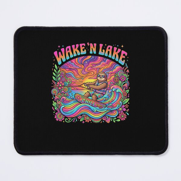 Item preview, Wake 'N Lake Chill Vibes Sloth Wakeboarding Summer designed and sold by snowry.
