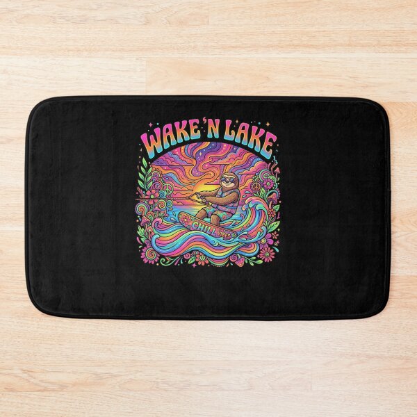 Item preview, Wake 'N Lake Chill Vibes Sloth Wakeboarding Summer designed and sold by snowry.