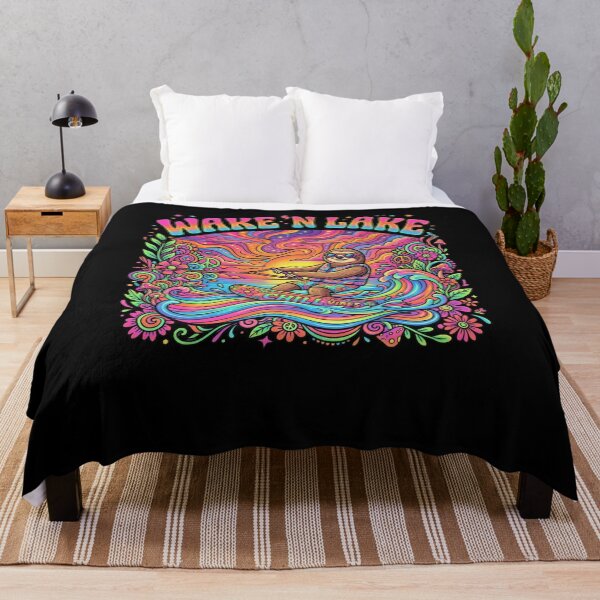Item preview, Wake 'N Lake Chill Vibes Sloth Wakeboarding Summer designed and sold by snowry.