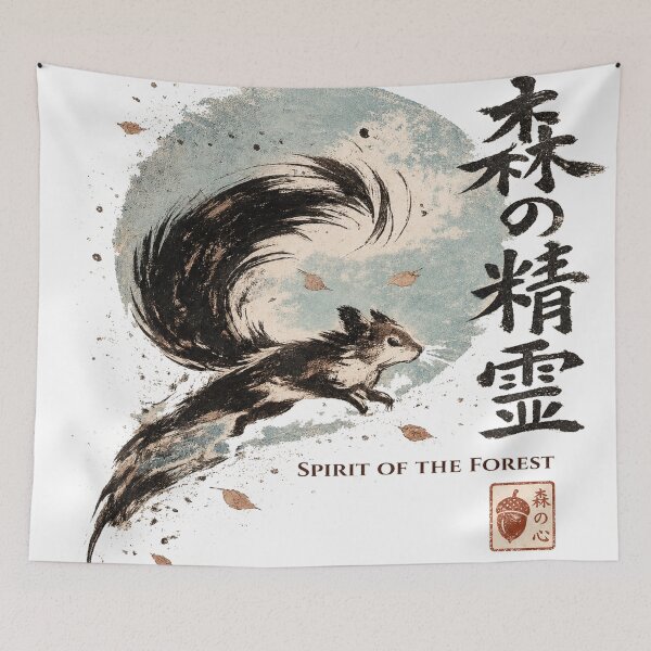 Item preview, Squirrel - Spirit of the Forest designed and sold by SecretSquirrellDesigns.