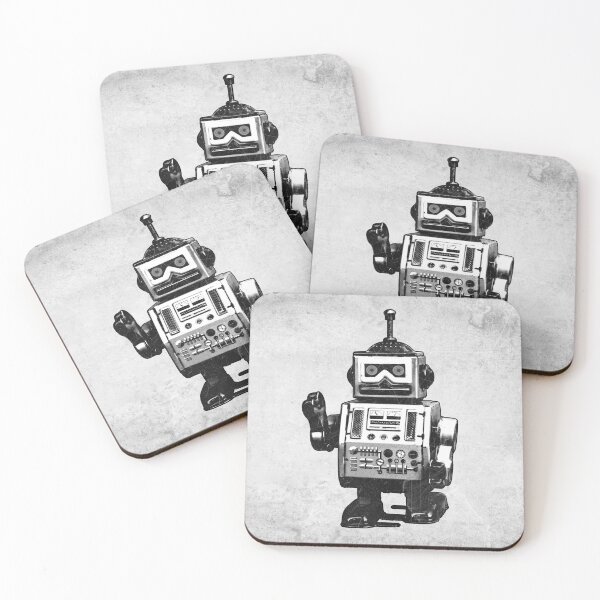 Item preview, Vintage Tin Wind-Up Robot Toy Atomic Age designed and sold by Ghoul Enterprises.