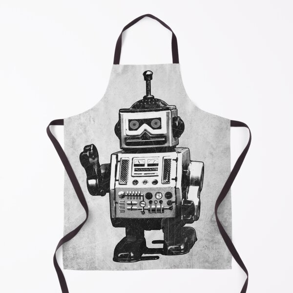 Item preview, Vintage Tin Wind-Up Robot Toy Atomic Age designed and sold by Ghoul Enterprises.