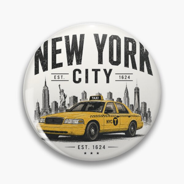Item preview, New York City Taxi Skyline Vintage | NYC Yellow Cab Retro Streetwear Design designed and sold by Kate1art.