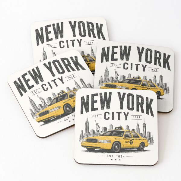 Item preview, New York City Taxi Skyline Vintage | NYC Yellow Cab Retro Streetwear Design designed and sold by Kate1art.