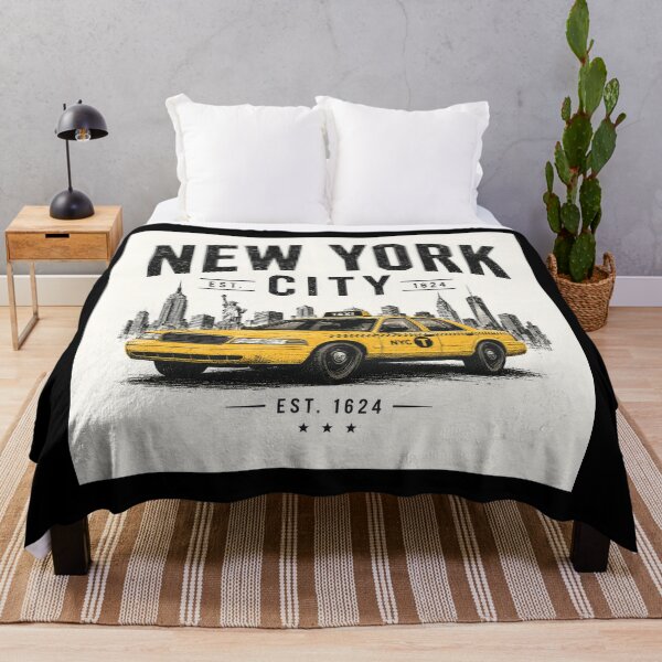 Item preview, New York City Taxi Skyline Vintage | NYC Yellow Cab Retro Streetwear Design designed and sold by Kate1art.