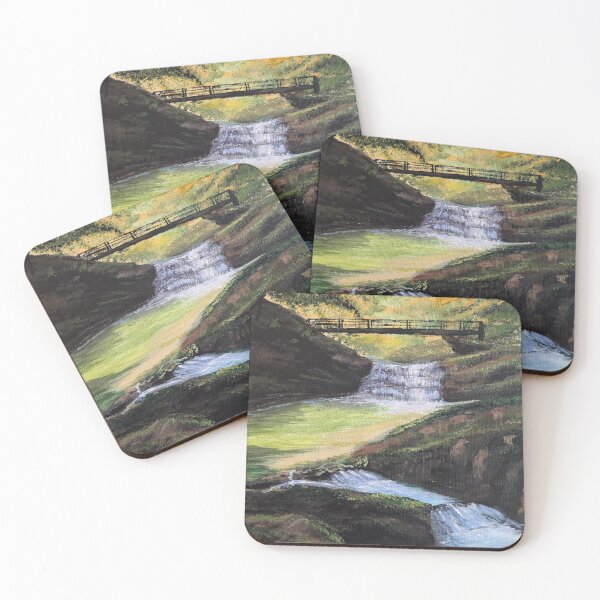 Item preview, Tranquil Waters. Waterfall art designed and sold by Janeconwayart.