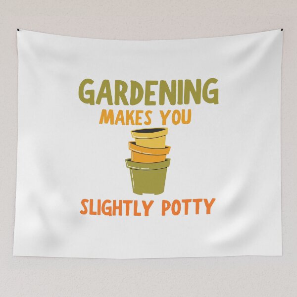 Item preview, Gardening Makes You Slightly Potty Funny Plant Lover Design designed and sold by BritishDelights.