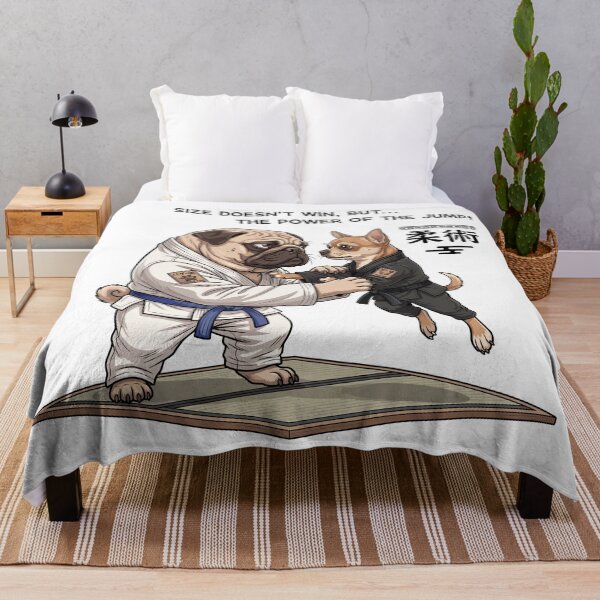 Item preview, Pug & Chihuahua: Power of the Jump. designed and sold by KojourinArt.