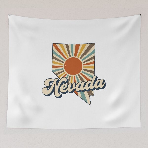 Item preview, Nevada Retro Sunset State Silhouette – Vintage Distressed Design designed and sold by Paper Drip.