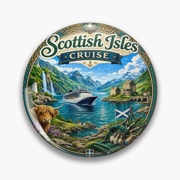 Item preview, Scottish Isles Cruise - Coastal Highlands Scotland  designed and sold by Myra365Art.
