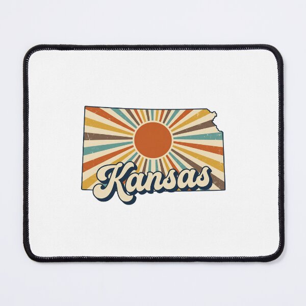 Item preview, Kansas Retro Sunset State Silhouette – Vintage Distressed Design designed and sold by Paper Drip.