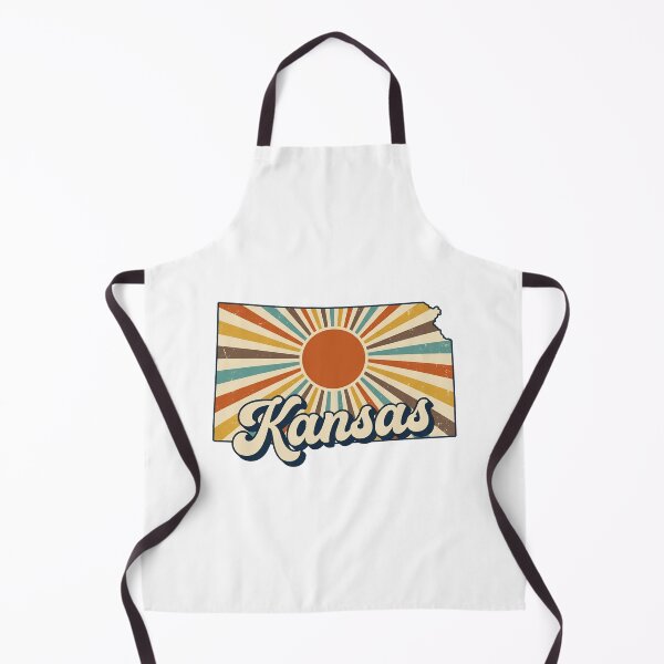 Item preview, Kansas Retro Sunset State Silhouette – Vintage Distressed Design designed and sold by Paper Drip.