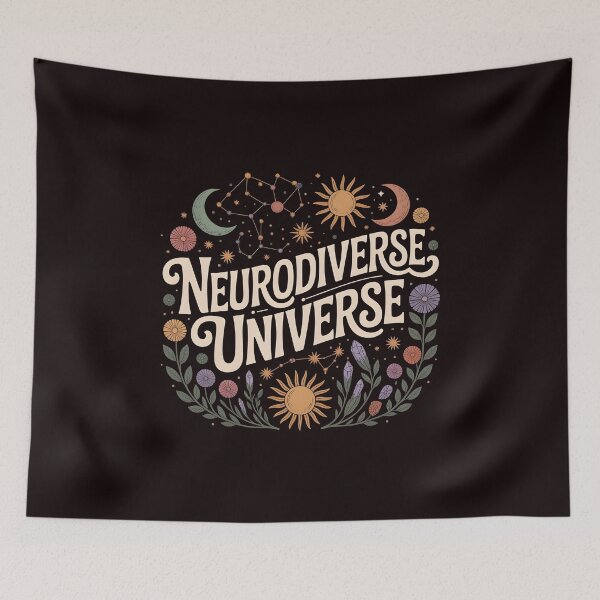 Item preview, Neurodiverse Universe – Spectrum Acceptance & ADHD Empowerment Art designed and sold by Redgiant87x.