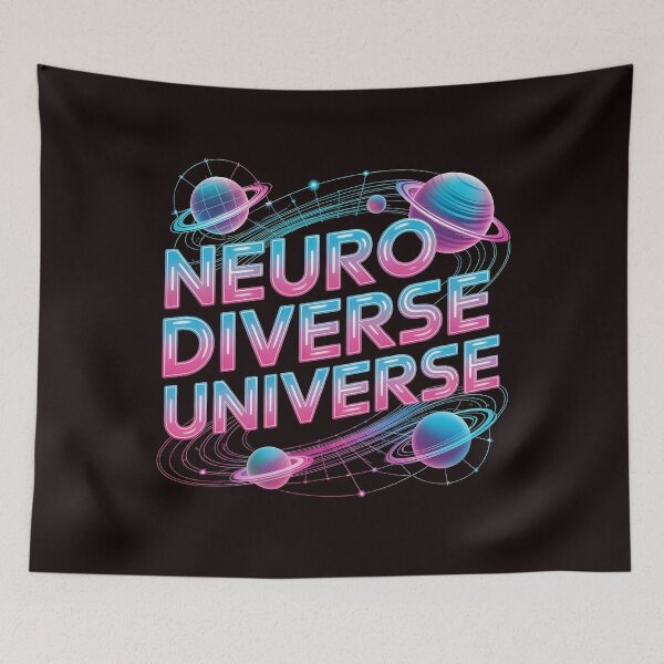 Item preview, Neurodiverse Universe – Understanding Neurodiversity Cosmic Graphic designed and sold by Redgiant87x.