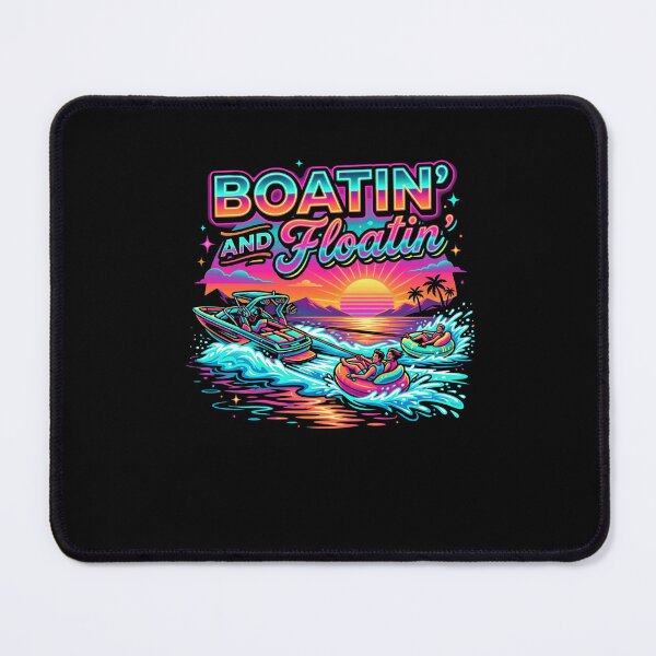 Item preview, BOATIN' AND Floatin' Retro Sunset Water Tubing designed and sold by snowry.
