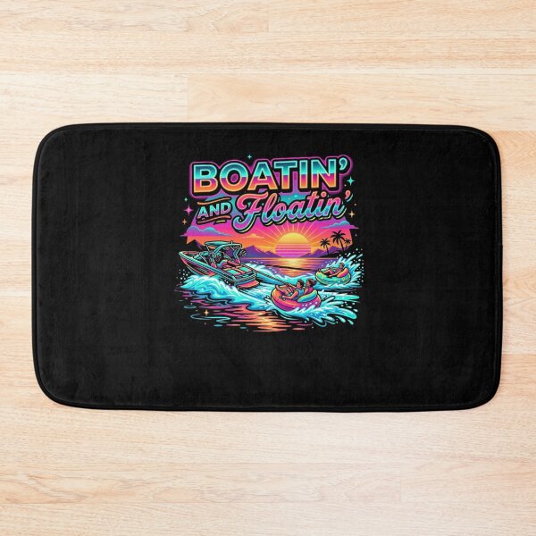 Item preview, BOATIN' AND Floatin' Retro Sunset Water Tubing designed and sold by snowry.