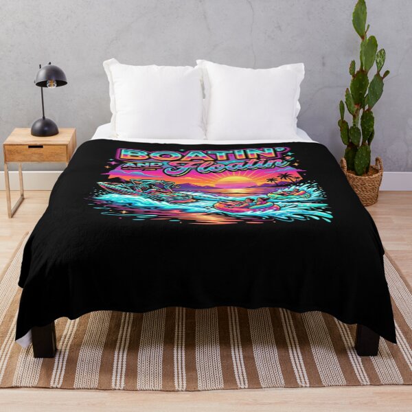 Item preview, BOATIN' AND Floatin' Retro Sunset Water Tubing designed and sold by snowry.