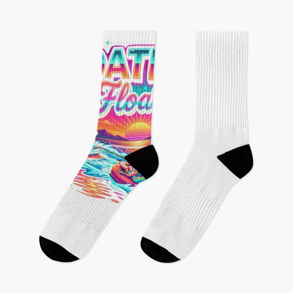 Item preview, BOATIN' AND Floatin' Retro Sunset Water Tubing designed and sold by snowry.