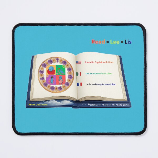 Item preview, Lilou - An Adorable blue Cat Art for Kids  designed and sold by Words of the World Edition.