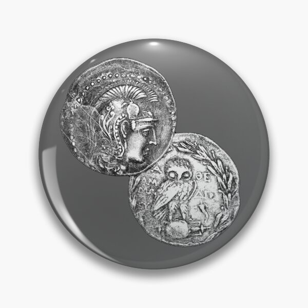 Item preview, Ancient Greek Tetradrachm Coin Athena Owl Athens designed and sold by Ghoul Enterprises.